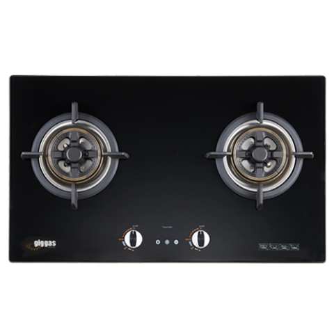 Giggas 上將 GA-9688II(TG) 76厘米 嵌入/座檯式 雙頭煤氣煮食爐